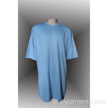 T-shirt de pescoço redondo de algodão 100% masculino 160g